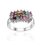 925 Sterling Silver Ring Natural Tourmaline