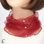 Summer Chiffon Neck Collar Scarf Women