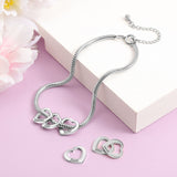 Personalized Stainless Steel Heart Beads