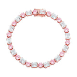 TOPGRILLZ 6mm Bracelets High Quality Round  Cubic Zirconia Women