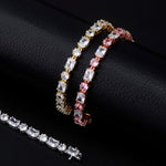 TOPGRILLZ 6mm Bracelets High Quality Round  Cubic Zirconia Women