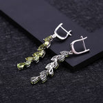 Natural Green Gemstone Earrings