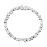 TOPGRILLZ 6mm Bracelets High Quality Round  Cubic Zirconia Women