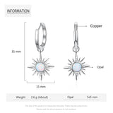 Silver Color Fashion Jewelry Sets with Simulated White Opal Stone