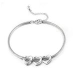 Personalized Stainless Steel Heart Beads